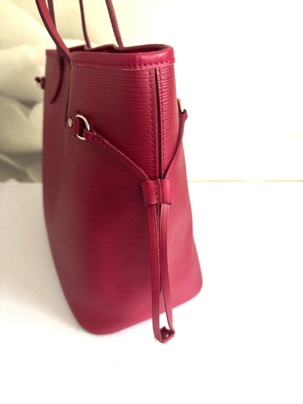 Authentic Louis Vuitton Neverfull MM  / pochette in Fuchsia - Picture 6 of 16